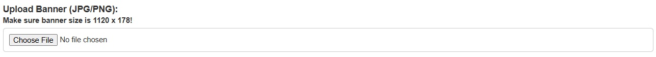 Upload Banner Images